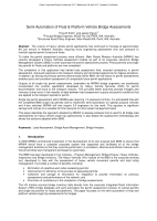 Cover of Semi-Automation of Float & Platform Vehicle Bridge Assessments