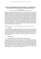 Cover of Ambitions, Durability Risks and Asset Protection: Literature Review and Learning from Relevant Cases of Existing Bridge Structures