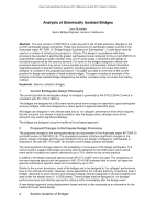 Cover of Analysis of Seismically Isolated Bridges
