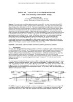 Cover of Design and Construction of the Ohio River Bridges East End Crossing Cable-Stayed Bridge