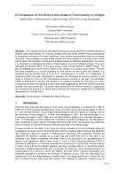 A Comparison of the Effect of Pier Shape on Flood Loading on Bridges