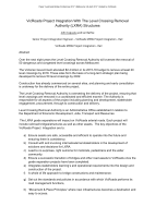 Cover of VicRoads Project Integration With The Level Crossing Removal Authority (LXRA) Structures