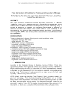 Cover of Next Generation of Facilities for Testing and Inspection of Bridge