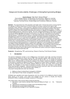 Cover of Design and Constructability Challenges of Strengthening Existing Bridges