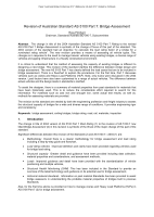 Cover of Revision of Australian Standard AS 5100 Part 7: Bridge Assessment