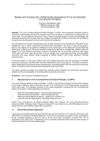 Cover of Design and Construction of Rail Grade Separations for an Accelerated Construction Program