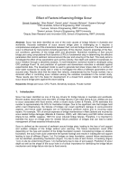 Cover of Effect of Factors Influencing Bridge Scour