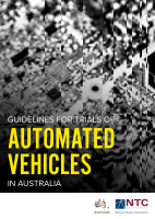 Cover of Guidelines for Trials of Automated Vehicles in Australia