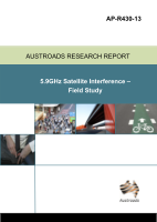 Cover of 5.9GHz Satellite Interference Study - Field Study