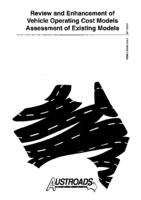 Cover of Review and Enhancement of Vehicle Operating Cost Models - Assessment of Existing Models