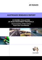 Cover of Economic Evaluation of Road Proposals: Harmonisation of Non-Urban Road User Cost Models