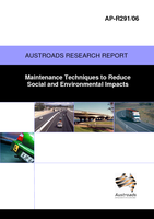 Cover of Maintenance Techniques to Reduce Social and Environmental Impacts