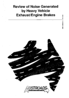 Cover of Review of Noise Generated by Heavy Vehicle Exhaust/Engine Brake