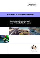 Cover of Productivity Implications of Heavy Vehicle Safety Programs