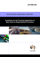 Cover of Guidelines for the Practical Application of New Chain of Responsibility Provisions