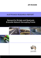 Cover of Demand for B-triple and Quad-axle B-double Network Decoupling Points