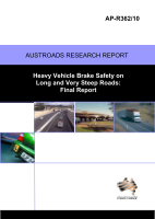 Cover of Heavy Vehicle Brake Safety on Long and Very Steep Roads