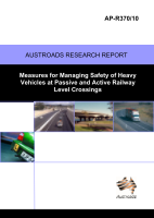 Cover of Measures for Managing Safety of Heavy Vehicles at Passive and Active Railway Level Crossings