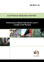 Cover of Performance Based Standards Level 1 Length Limit Review