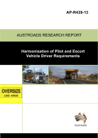 Cover of Harmonisation of Pilot and Escort Vehicle Driver Requirements