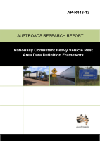 Cover of Nationally Consistent Heavy Vehicle Rest Area Data Definition Framework