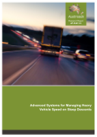 Cover of Advanced Systems for Managing Heavy Vehicle Speed on Steep Descents
