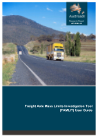 Cover of Freight Axle Mass Limits Investigation Tool (FAMLIT) User Guide