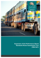 Cover of Expansion of the Performance Based Standards Route Assessment Tool (PBS RAT)