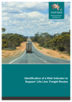 Cover of Identification of a Risk Indicator to Support 'Life Line' Freight Routes