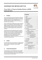 Cover of Force Ratio of Polymer Modified Binders (ARRB Extensiometer)