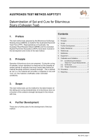 Cover of Determination of Set and Cure for Bituminous Slurry (Cohesion Test)