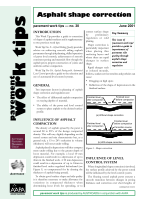 Cover of Asphalt Shape Correction
