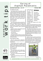 Cover of Coring of Asphalt Pavements
