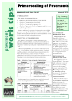 Cover of Primersealing of Pavements