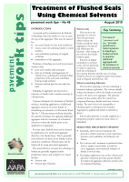 Cover of Treatment of Flushed Seals Using Chemical Solvents