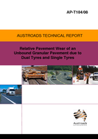 Cover of Relative Pavement Wear of an Unbound Granular Pavement due to Dual Tyres and Single Tyres
