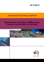 Cover of Measurement of Changes in PMBs during Transport and Storage: A Pilot Study.