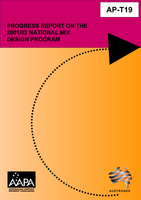 Cover of Progress Report on the 2001/02 National Mix Design Program