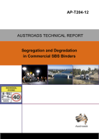 Cover of Segregation and Degradation in Commercial SBS Binders