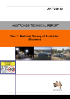 Cover of Fourth National Survey of Australian Bitumens