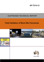 Cover of Field Validation of Warm Mix Asphalt Pavements