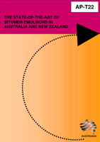 Cover of The State-of-the-Art of Bitumen Emulsions in Australia and New Zealand