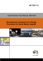 Cover of Development of Aspects of a Design Procedure for Stone Mastic Asphalt