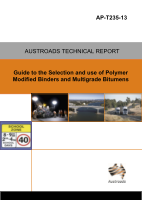 Cover of Guide to the Selection and use of Polymer Modified Binders and Multigrade Bitumens