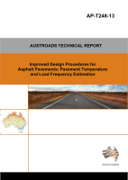 Cover of Improved Design Procedures for Asphalt Pavements: Pavement Temperature and Load Frequency Estimation
