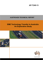 Cover of EME Technology Transfer to Australia: An Explorative Study