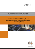 Cover of Prediction of Flexural Strength and Breaking Strain of Cemented Materials: Laboratory Study