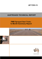 Cover of PMB Sprayed Seal Trials: 12 Month Summary Report