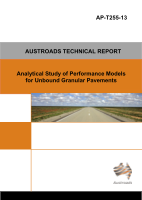 Cover of Analytical Study of Performance Models for Unbound Granular Pavements