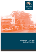 Cover of Initial Field Trials with Surface Wear Rig